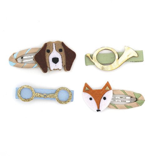 Fox &amp; Hounds Luxury Hair Clips - Set Of 4 - Nags Essentials