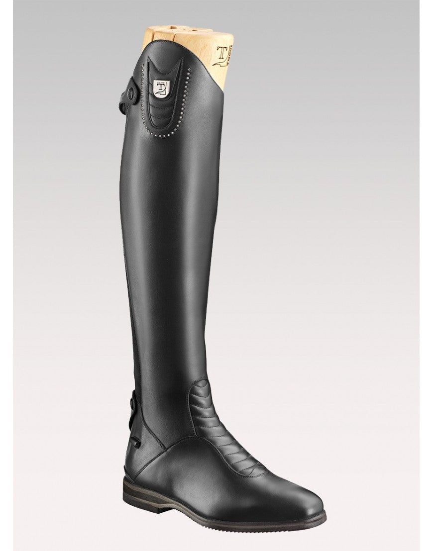 Franco Tucci Leather Tall Riding Boot Harley - Black - Nags Essentials