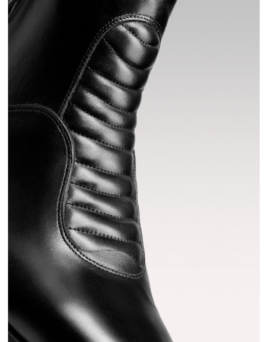 Franco Tucci Leather Tall Riding Boot Harley - Black - Nags Essentials