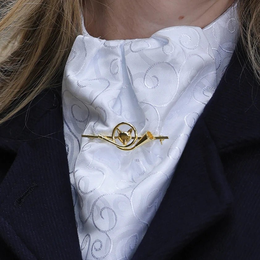 French Horn Fox Stock Pin - Nags Essentials