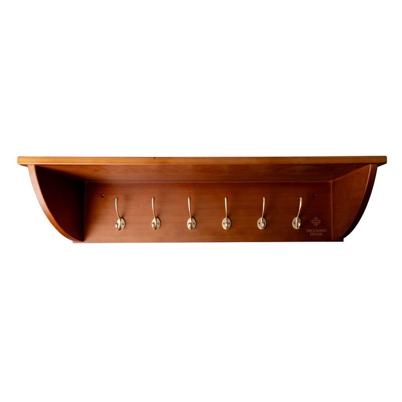 Helmet Shelf with Rack and 5 Hooks - Nags Essentials