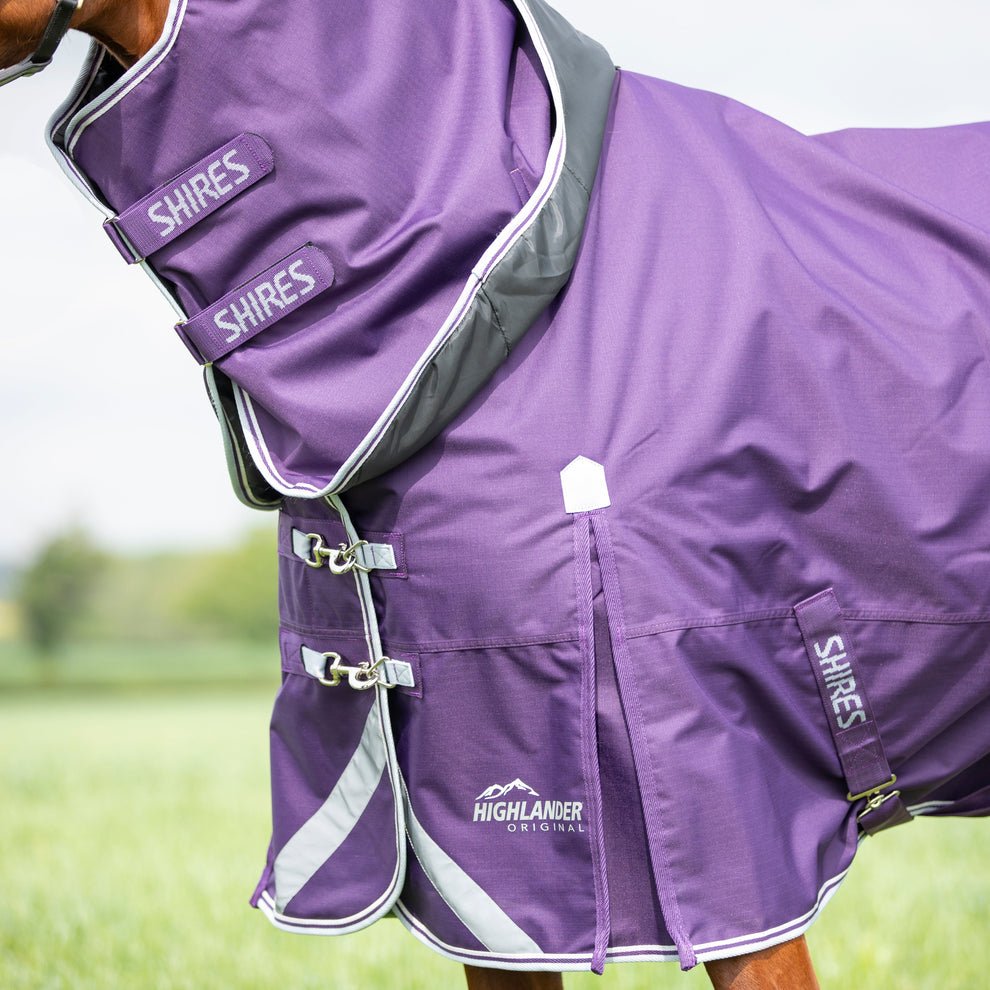 Highlander Original 100 Turnout Neck Cover - Plum - Nags Essentials