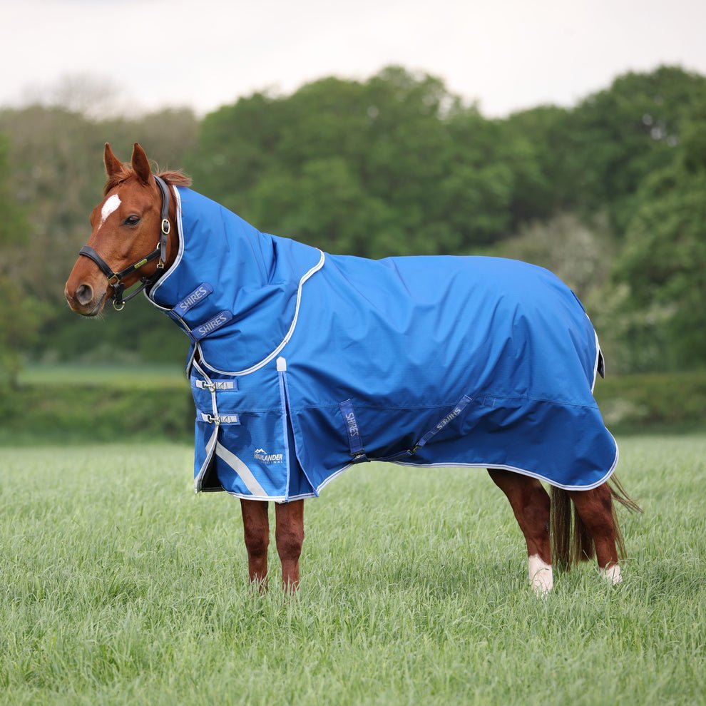 Highlander Original 200 Turnout Rug & Neck Set - Blue - Nags Essentials
