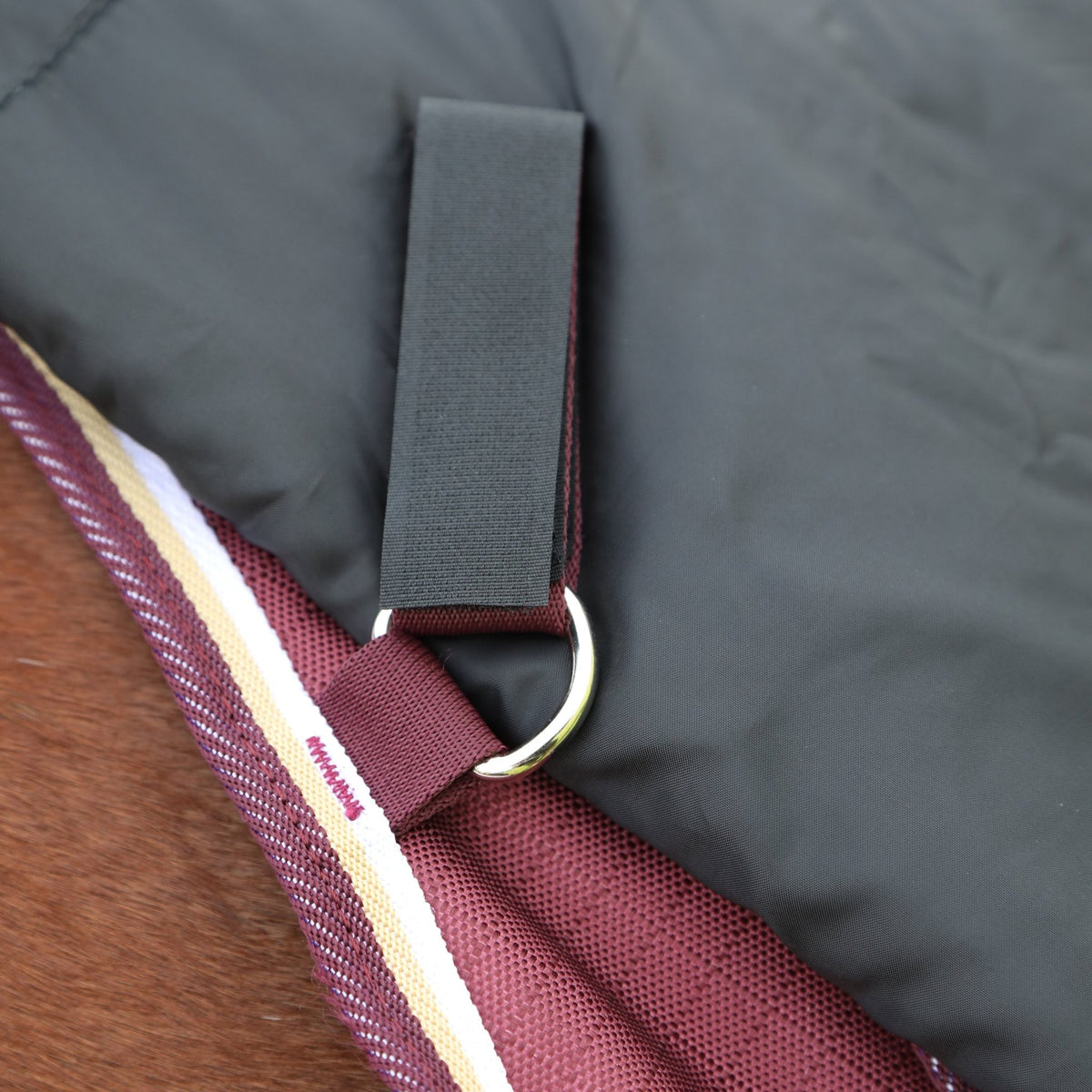 Highlander Plus 100 Turnout Rug Neck Cover - Maroon - Nags Essentials