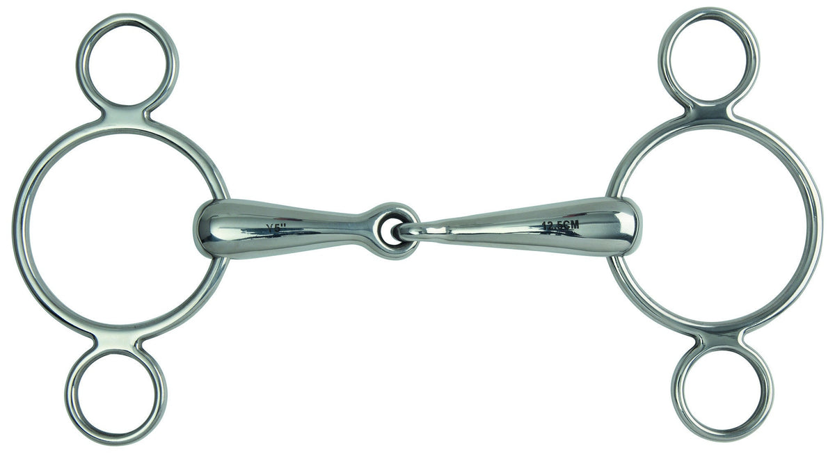 Hollow Mouth Two Ring Gag Bit - Nags Essentials