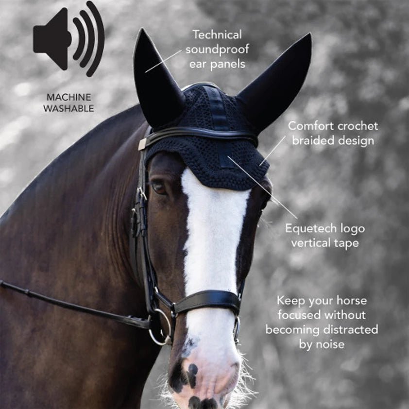 Horse soundless ear net hood bonnet - Nags Essentials