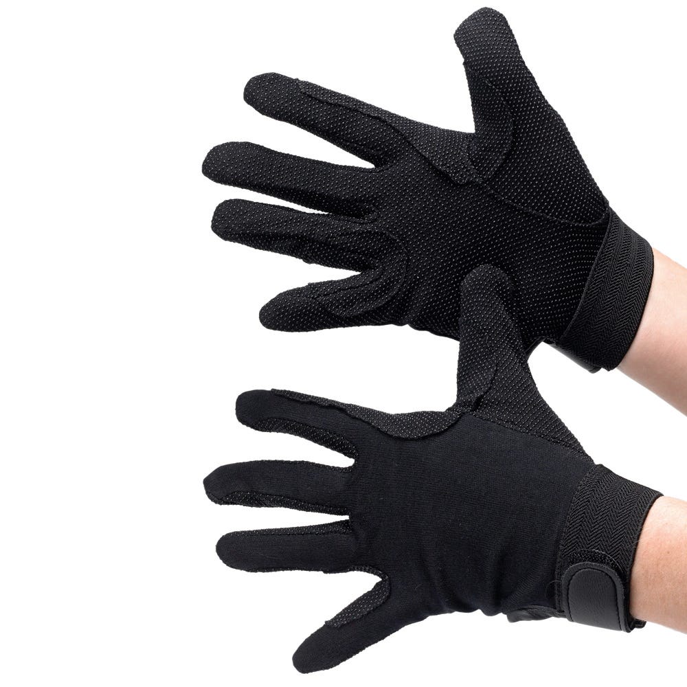 Hy Equestrian Cotton Pimple Palm Gloves - Nags Essentials