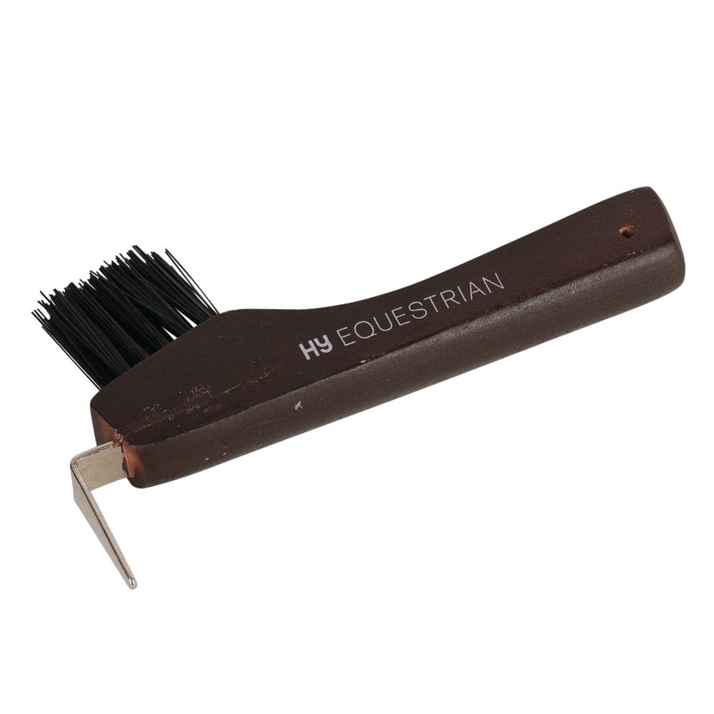 Hy Equestrian Deluxe Hoof Pick with Brush - Nags Essentials