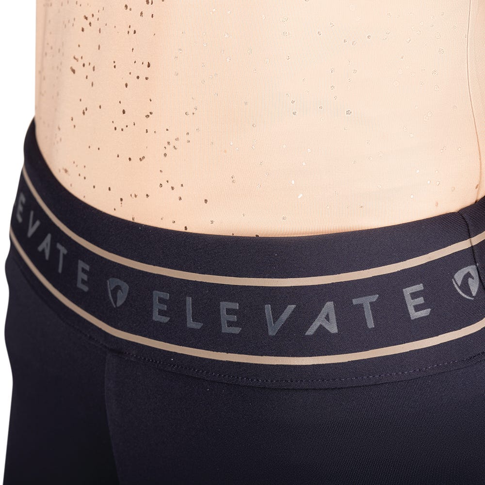 Hy Equestrian Elevate Allure Mizs Riding Tights - Navy/Rose Gold - Nags Essentials