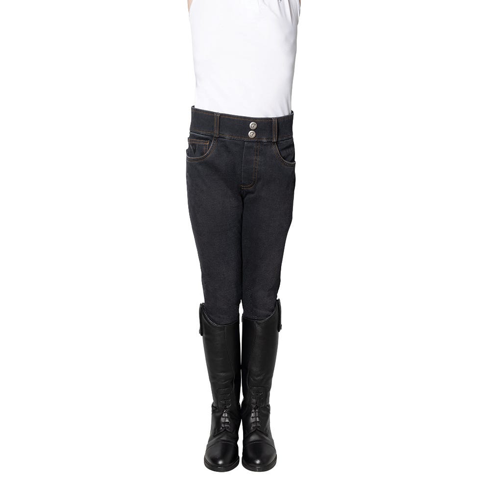Hy Equestrian Elevate Mizs Style Denim Breeches - Nags Essentials