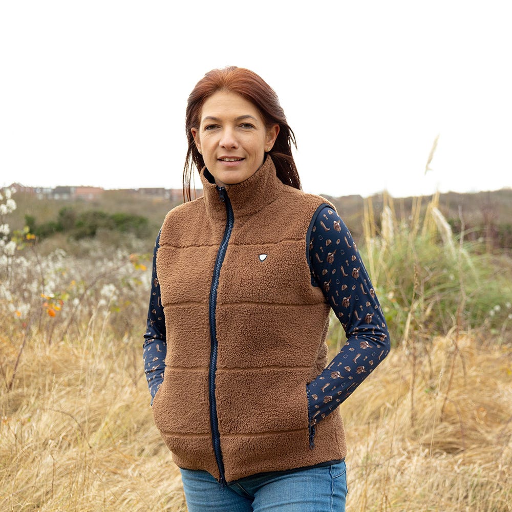 Hy Equestrian Elevate Style Teddy Fleece Gilet - Nags Essentials