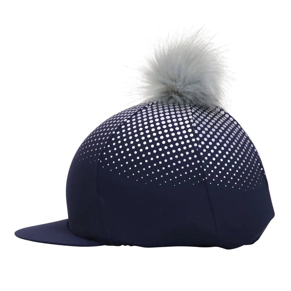 Hy Equestrian Glitter Explosion Hat Cover - Navy/Silver - Nags Essentials