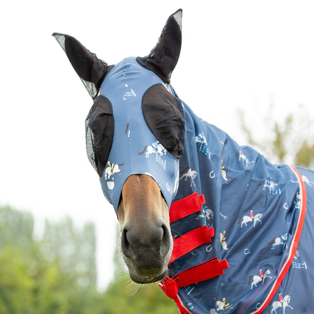 Hy Equestrian Lycra Competition Ready Fly Mask - Nags Essentials