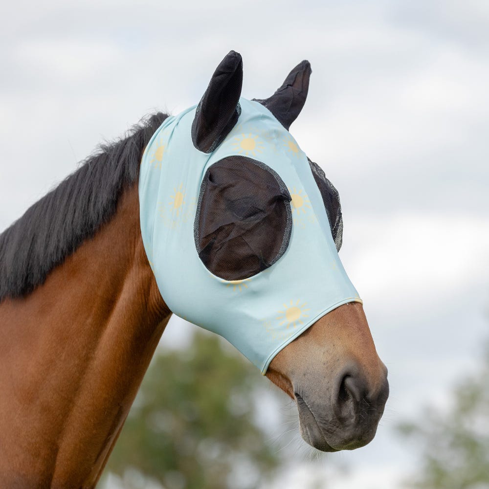 Hy Equestrian Lycra Hello Sunshine Fly Mask - Nags Essentials