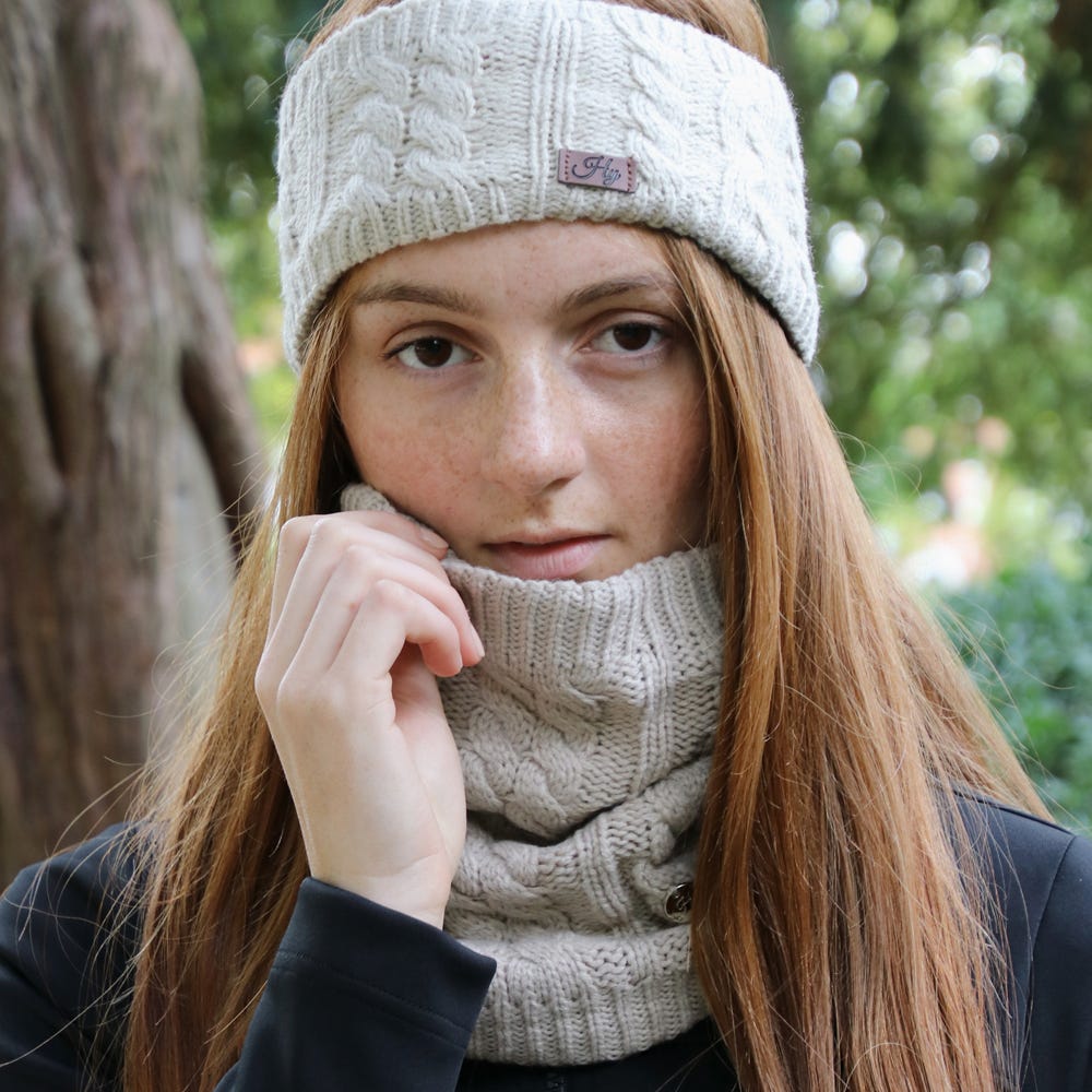 Hy Equestrian Meribel Cable Knit Snood - Nags Essentials