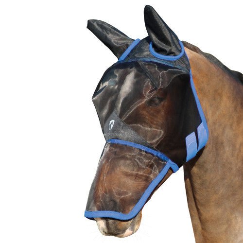 Hy Equestrian Mesh Full Mask with Ears and Nose - Nags Essentials
