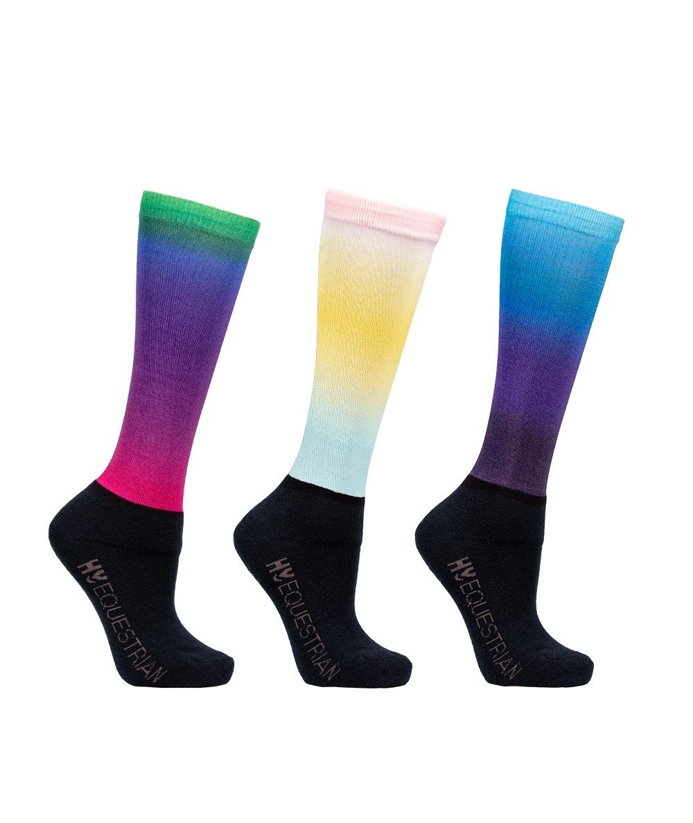 Hy Equestrian Ombre Socks (Packof 3) - Nags Essentials