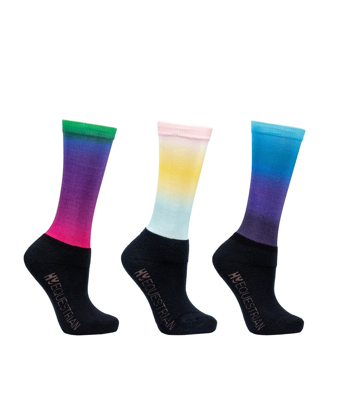 Hy Equestrian Ombre Socks (Packof 3) - Nags Essentials
