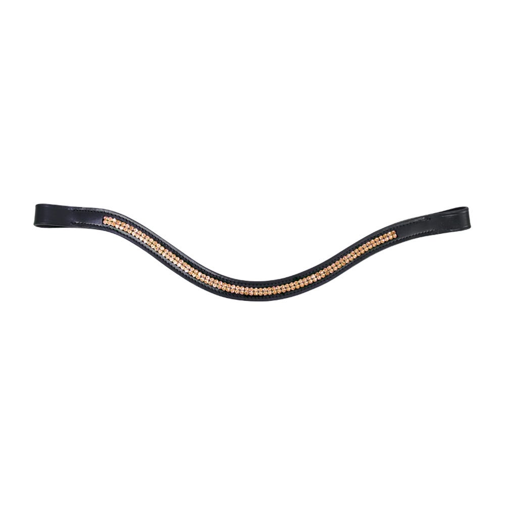 Hy Equestrian Rosciano Rose Gold Brow Band - Nags Essentials