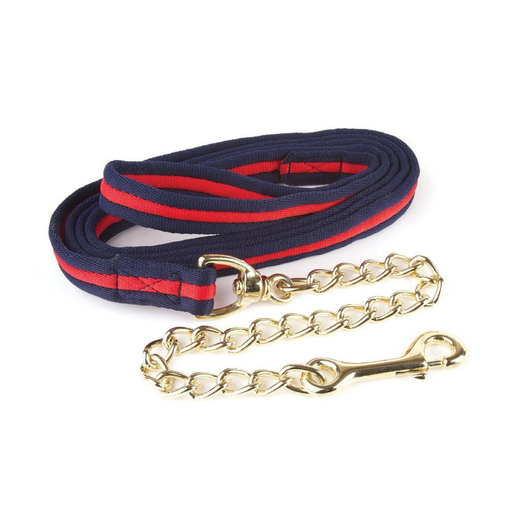 Hy Equestrian Soft Webbing Lead Rein With Chain - Nags Essentials
