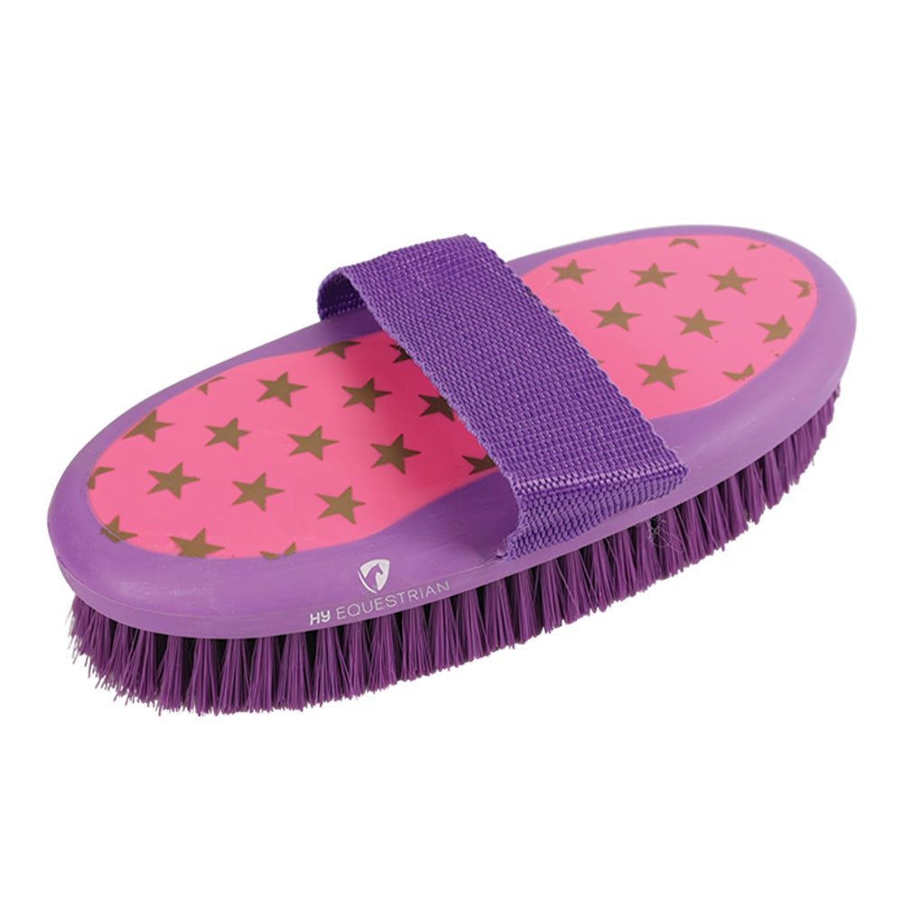 Hy Equestrian Star Easy Grip Body Brush - Nags Essentials