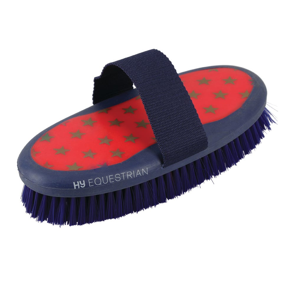 Hy Equestrian Star Easy Grip Body Brush - Nags Essentials