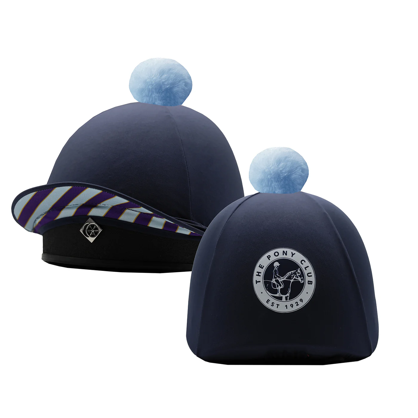 Official Junior Pony Club 2-In-1 Lycra Hat Silk
