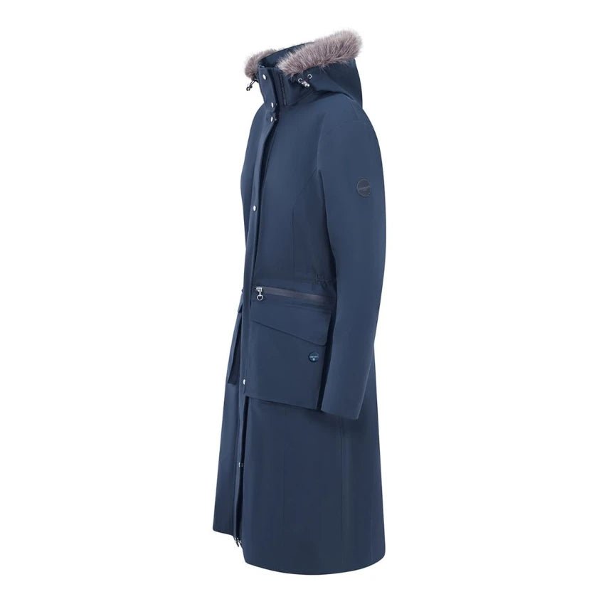 Inferno Long Heated Waterproof Riding Coat - Navy - Nags Essentials