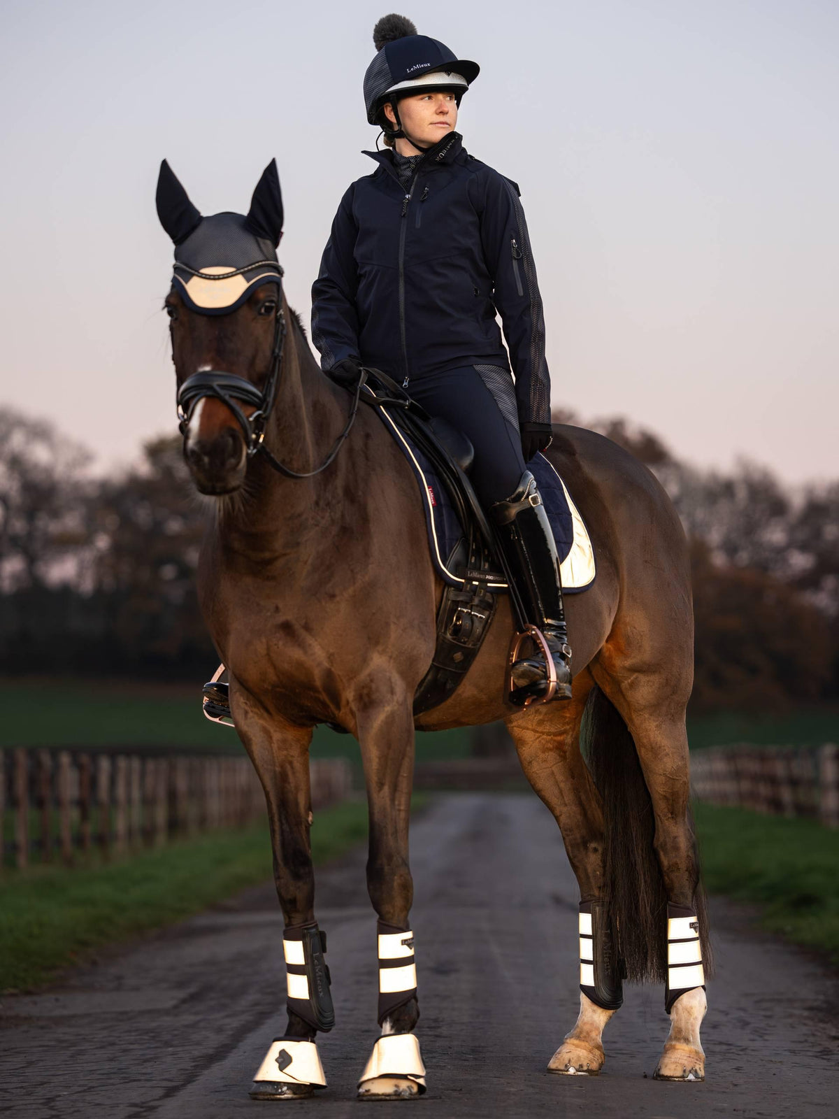 LeMieux Grafter Brushing Boots - Reflective