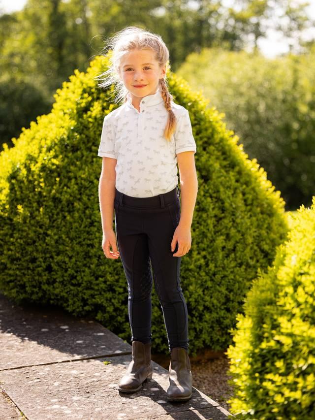 LeMieux Mini Bella Show Shirt - White/Ponies