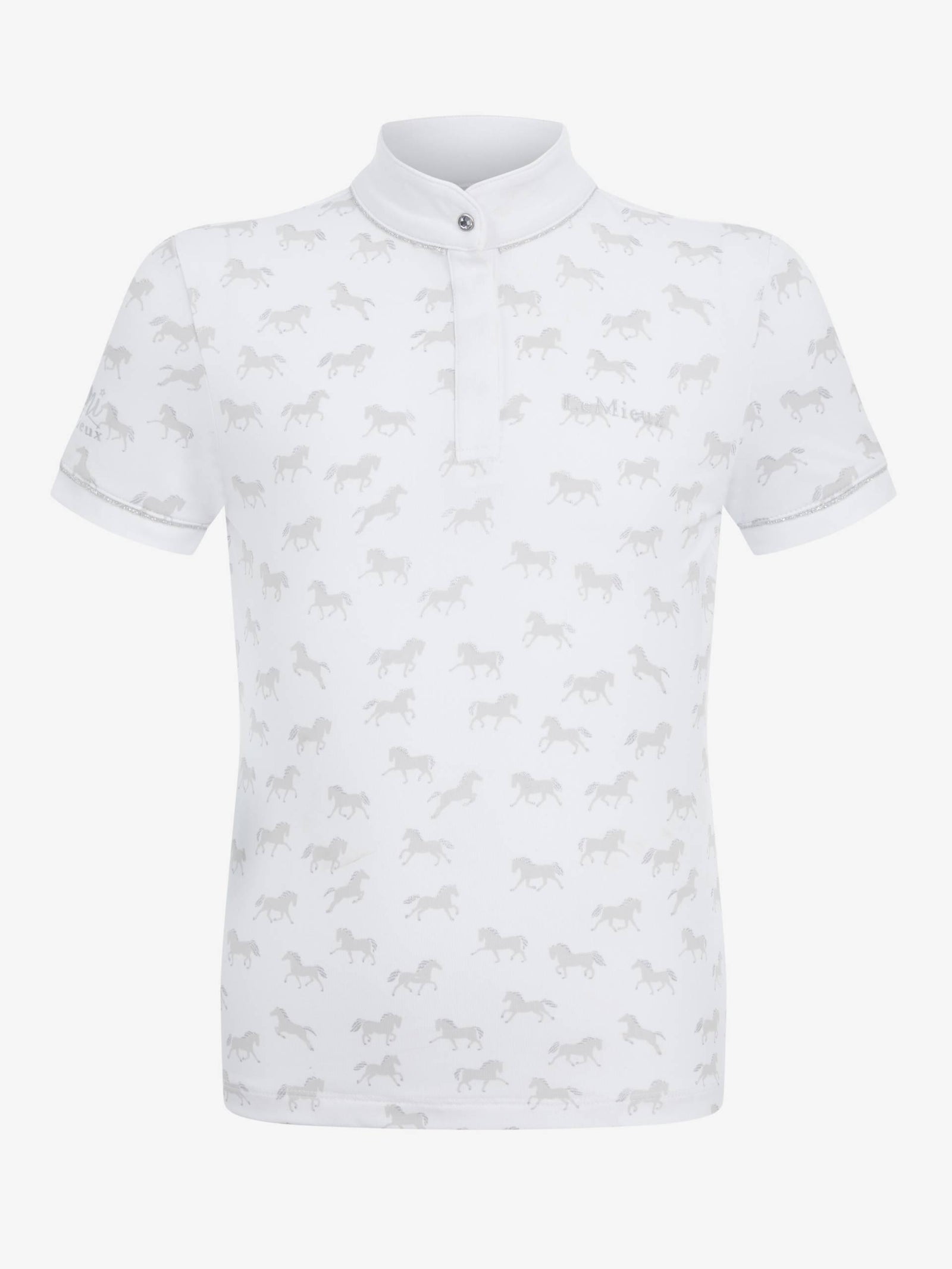 LeMieux Mini Bella Show Shirt - White/Ponies