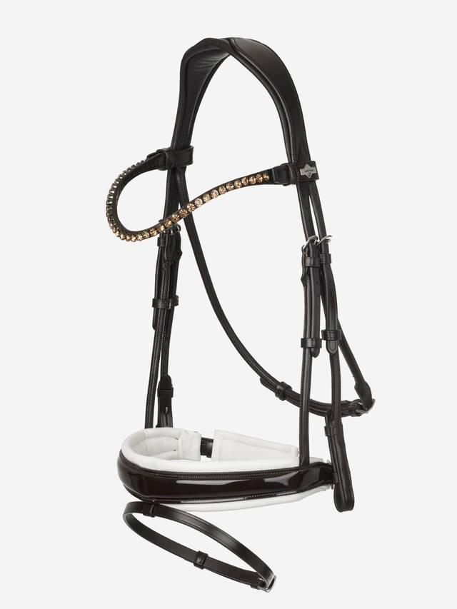 Lemieux Kudos Patent Rolled Dressage Bridle