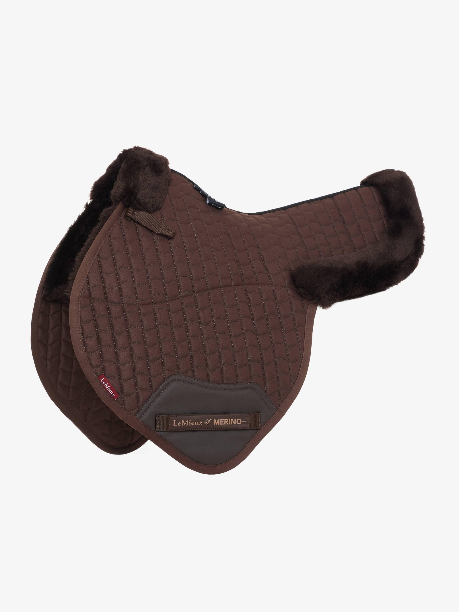 LeMieux Merino+ Half Lined Close Contact Numnah - Black-Black