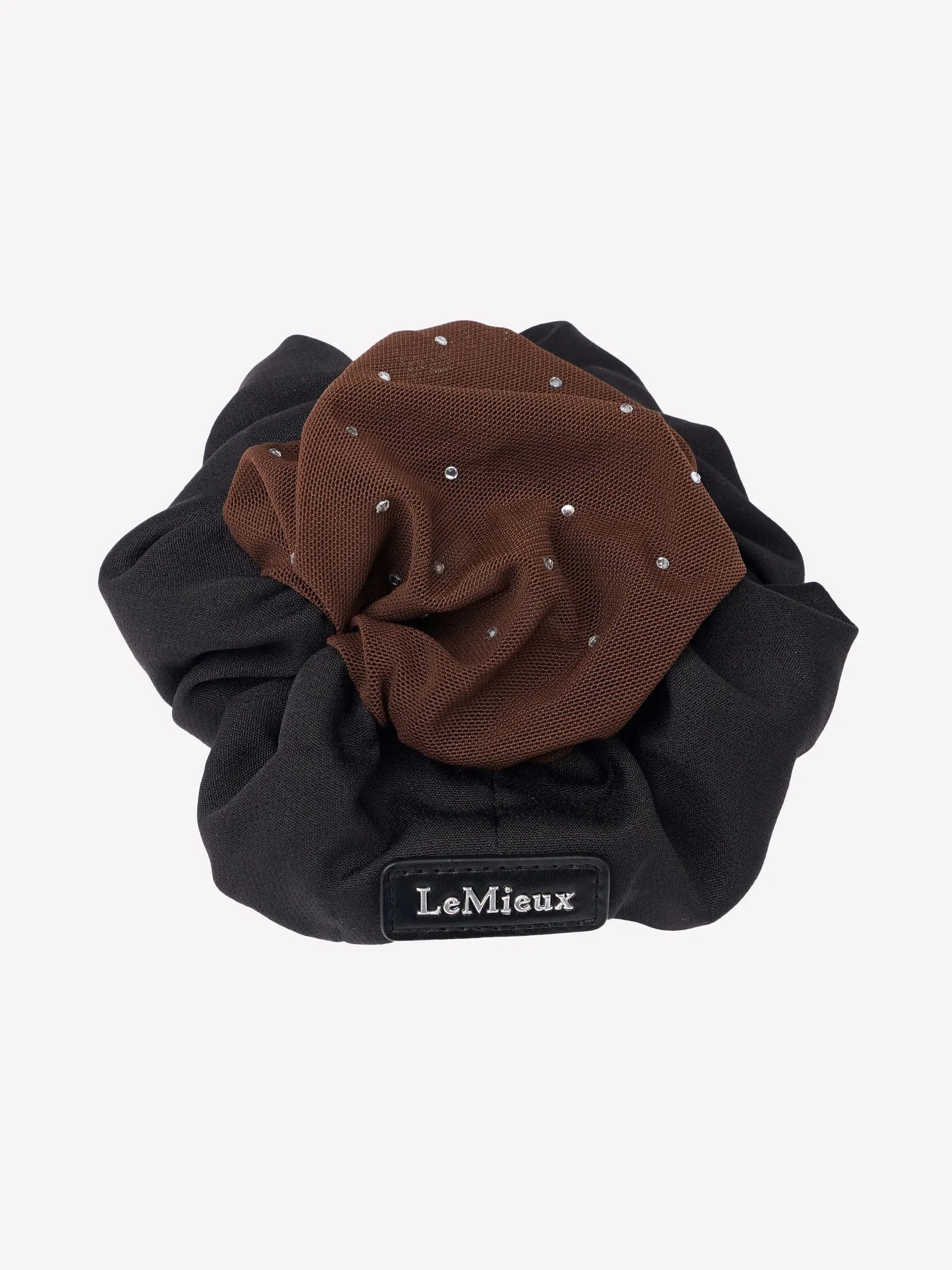 LeMeiux Scrunchie with Crystal Hair Net