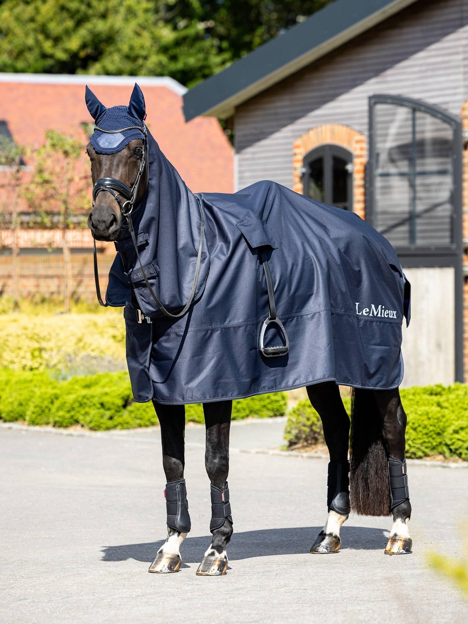 LeMieux Ride On Rain Sheet - Navy