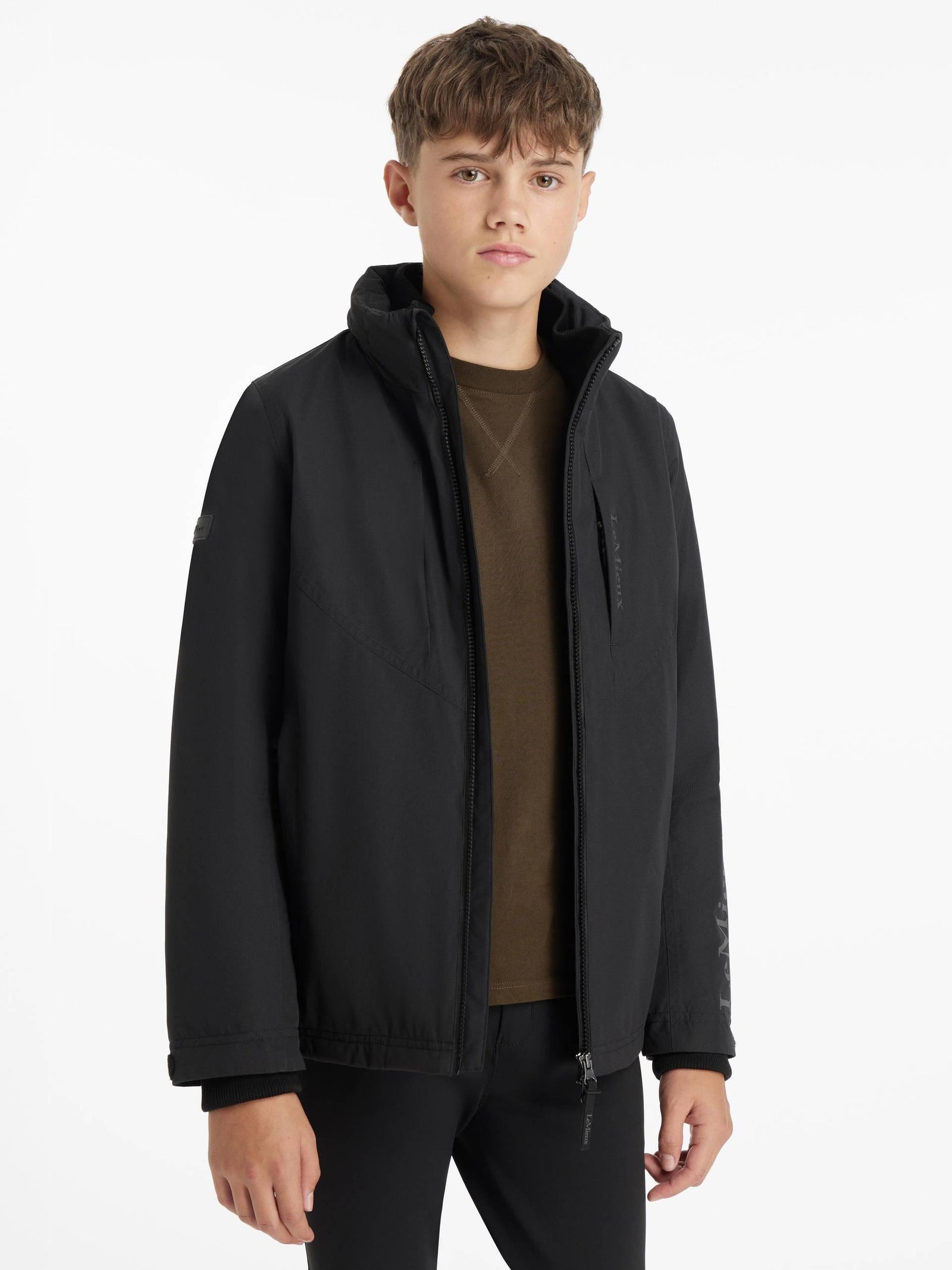 Lemieux Young Rider Boys Waterproof Team Jacket - Black