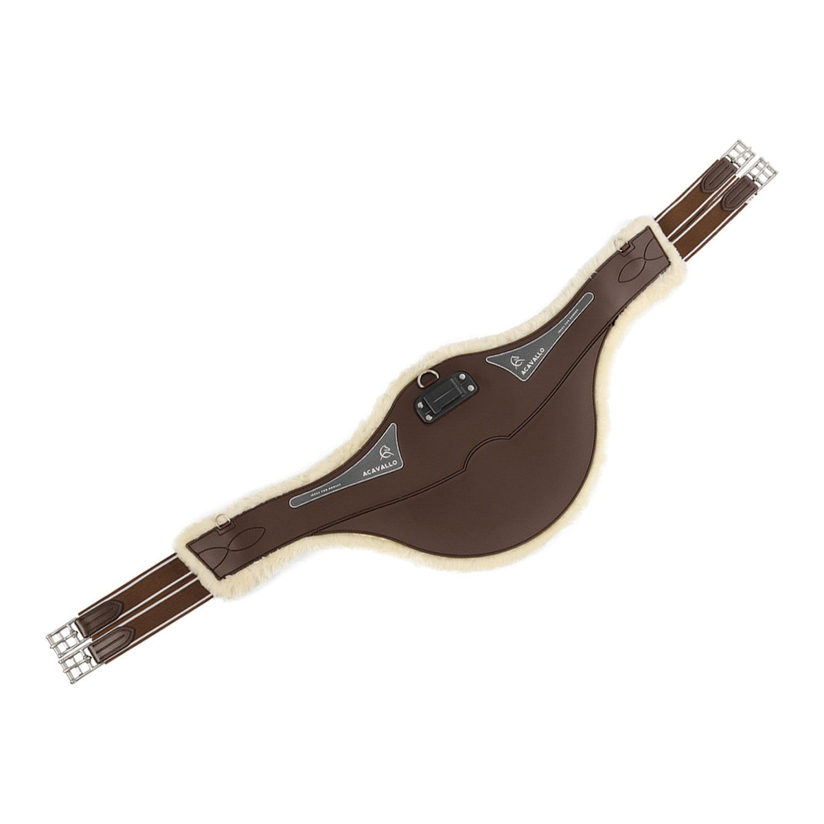 Jumping stud guard girth Classic gel PVC detachable faux sheepskin - Nags Essentials