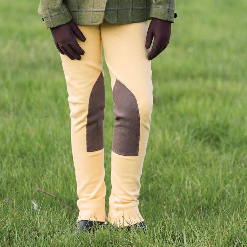 Junior Deluxe Prima Jodhpurs - Canary - Nags Essentials