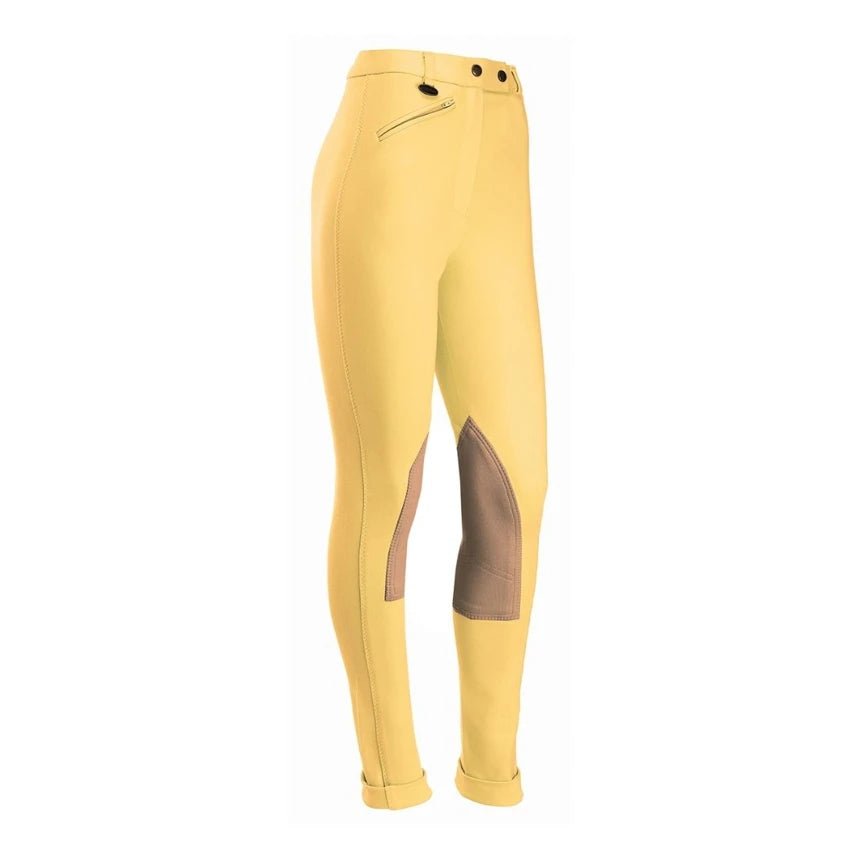 Junior Deluxe Prima Jodhpurs - Canary - Nags Essentials