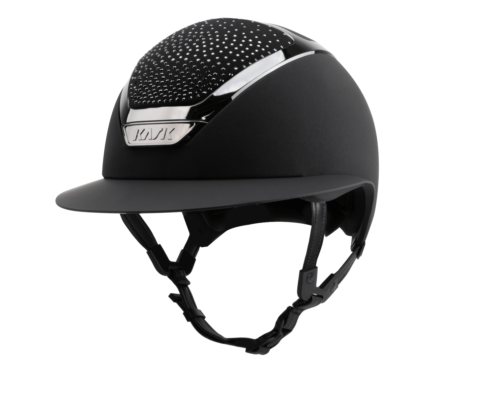 Kask Star Lady Swarovski Waterfence Chrome Riding Helmet - Nags Essentials