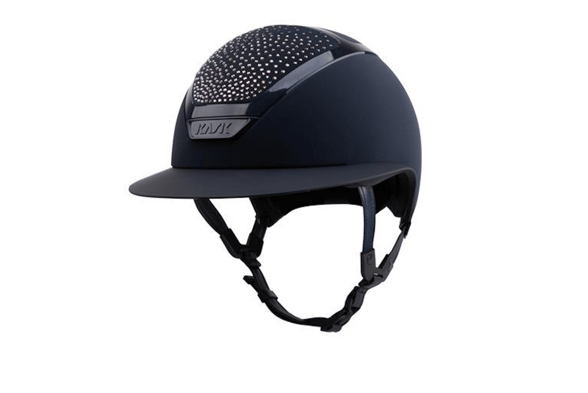 Kask Star Lady Swarovski Waterfence Chrome Riding Helmet - Nags Essentials
