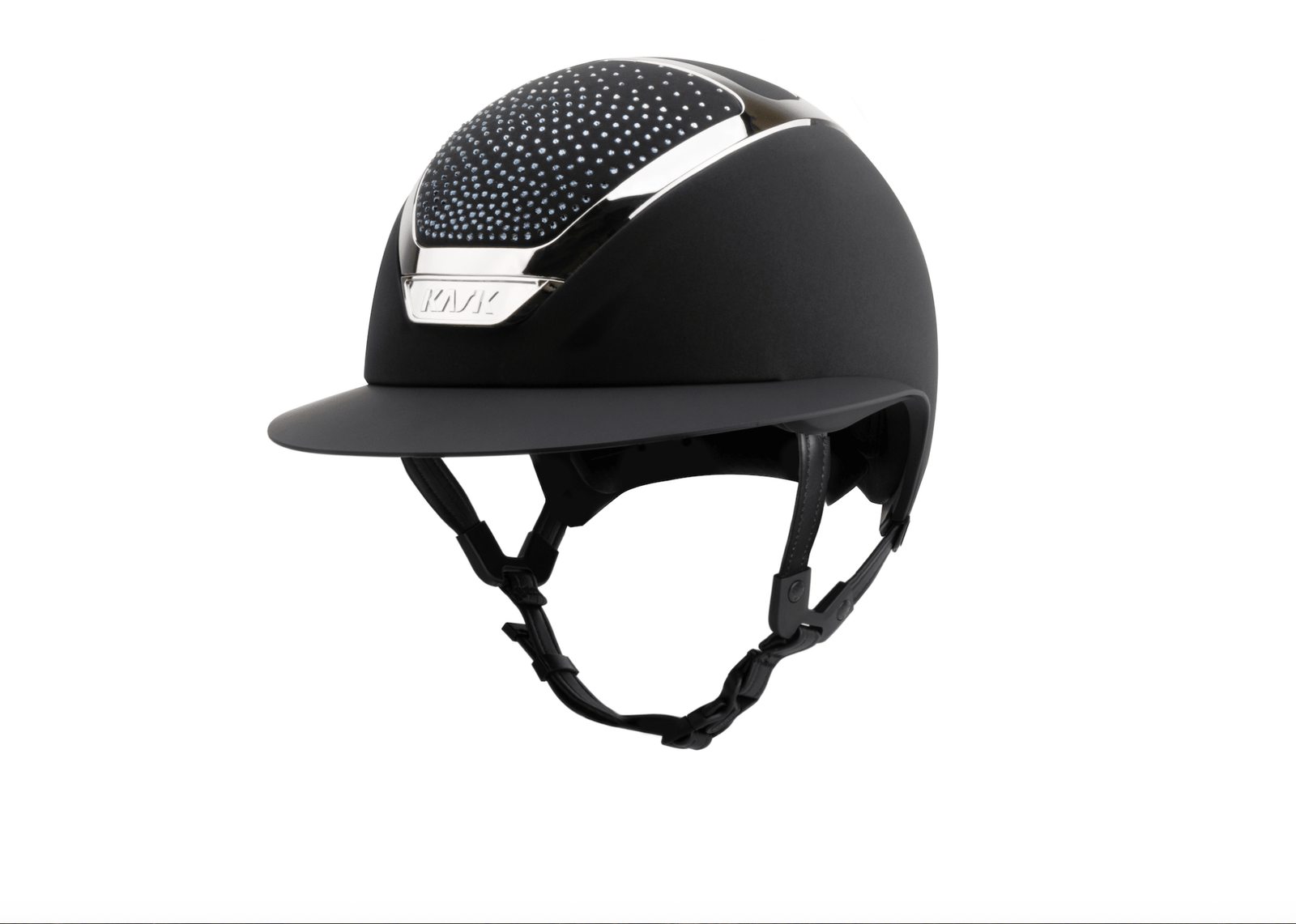 Kask Star Lady Swarovski Waterfence Chrome Riding Helmet - Nags Essentials