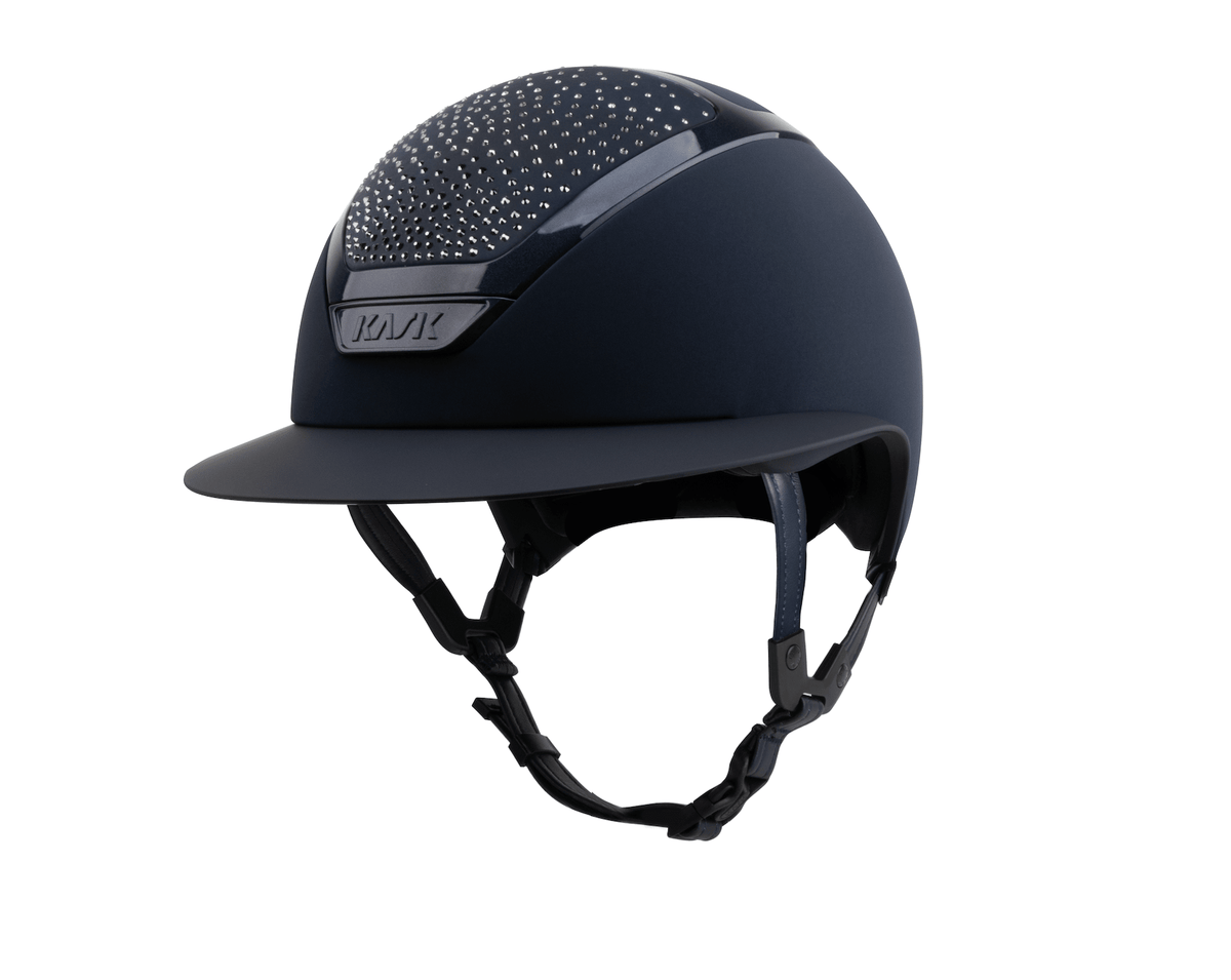 Kask Star Lady Swarovski Waterfence Chrome Riding Helmet - Nags Essentials