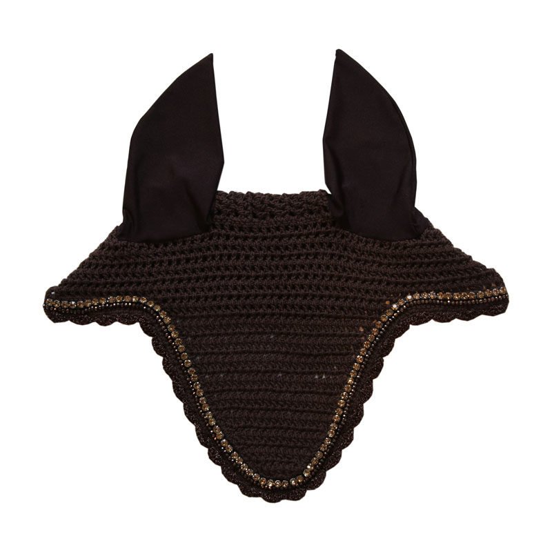 Kentucky Horsewear Long Fly Veil Stone and Pearl - Nags Essentials