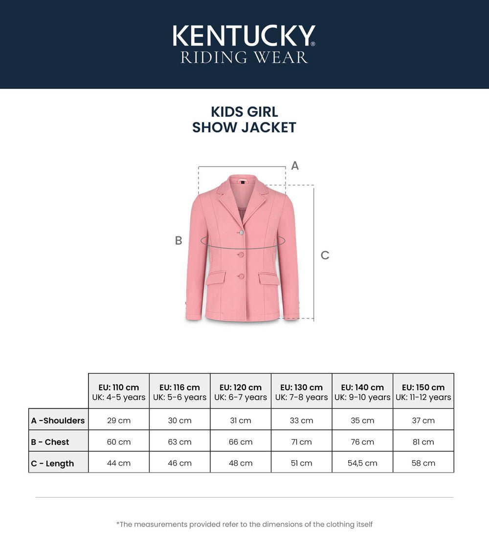 Kentucky Paris Kids Girls Show Jacket - Nags Essentials