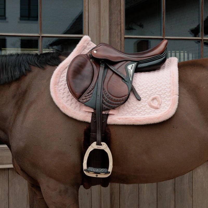 Kentucky Saddle Pad Fake Fur Plaited Quilt Jumping - Nags Essentials