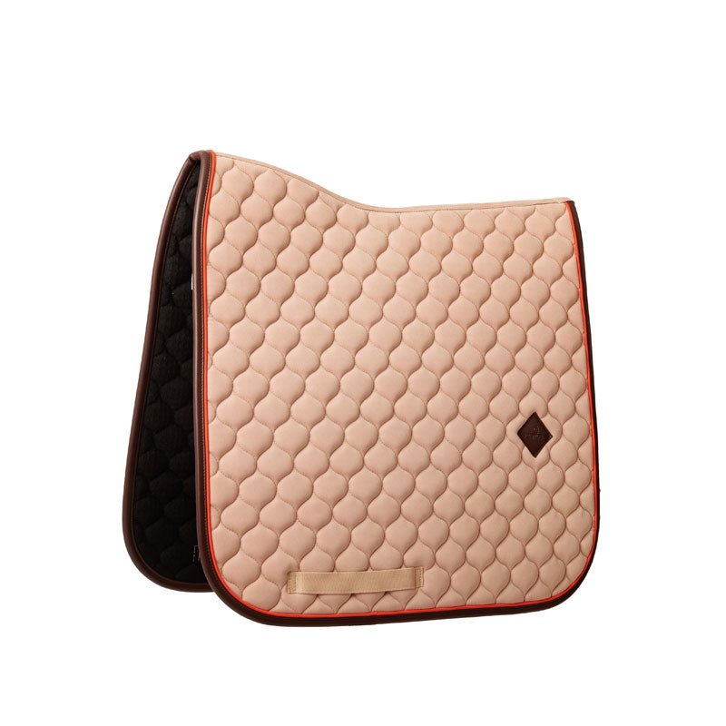 Kentucky Saddle Pad Onion Quilt Neon Leather Dressage - Nags Essentials