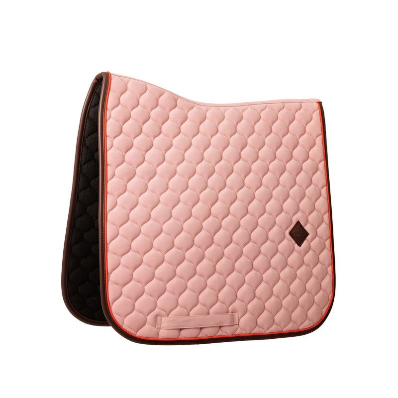 Kentucky Saddle Pad Onion Quilt Neon Leather Dressage - Nags Essentials