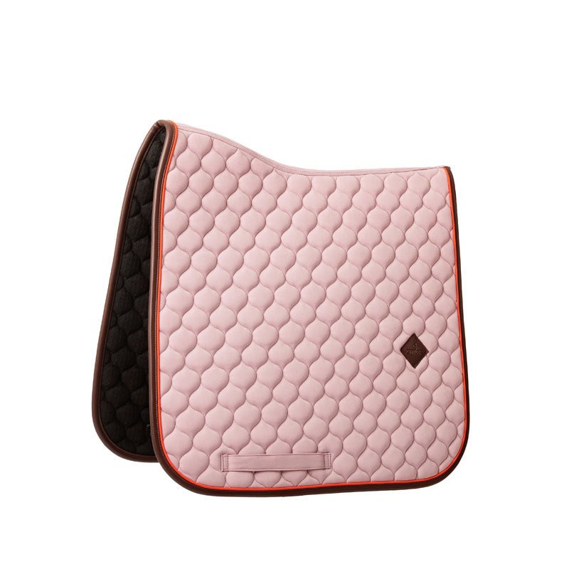 Kentucky Saddle Pad Onion Quilt Neon Leather Dressage - Nags Essentials
