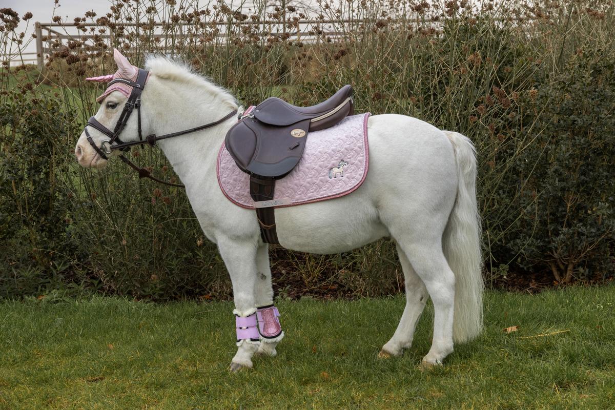 Kentucky Saddle Pad Unicorn Head Glitter - Nags Essentials